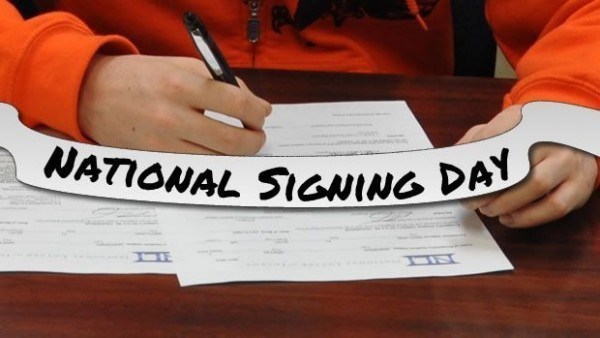 Signing the national letter of intent